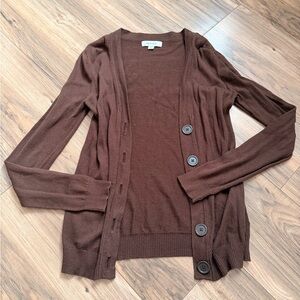 Y2K Merona Chocolate Brown Cardigan Sweater